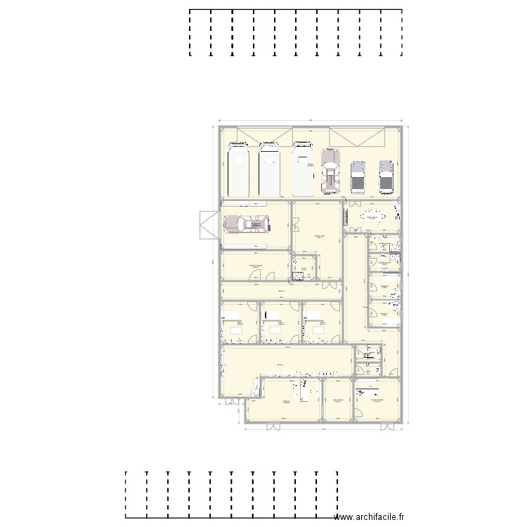 funerarium. Plan de 0 pièce et 0 m2