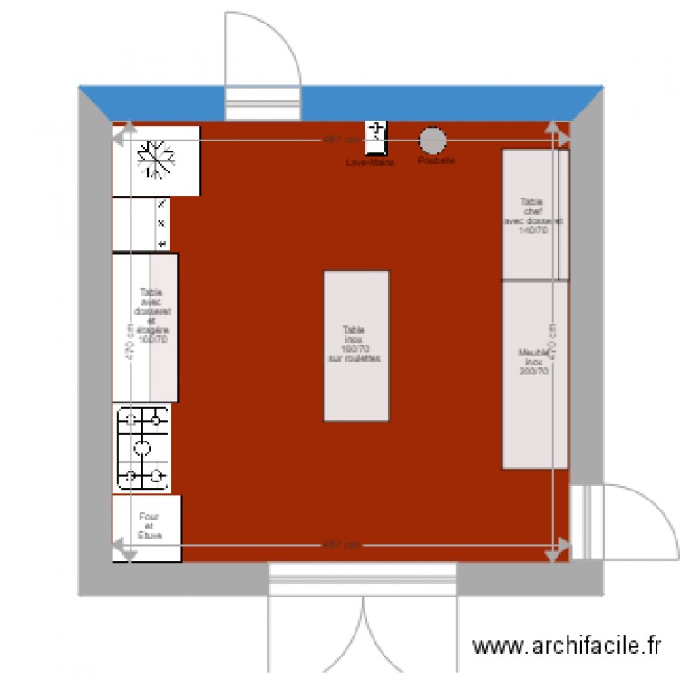 Mairie de Eppes cuisine. Plan de 0 pièce et 0 m2