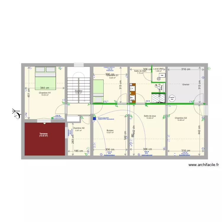 Chic &agrave; Chic &Eacute;tage  Domotique. Plan de 