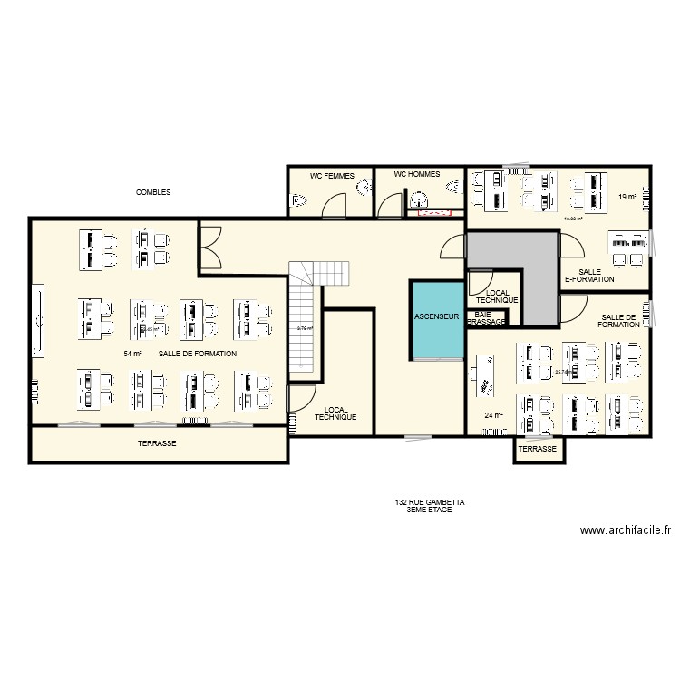 ACIF REIMS PROJET 2. Plan de 0 pièce et 0 m2