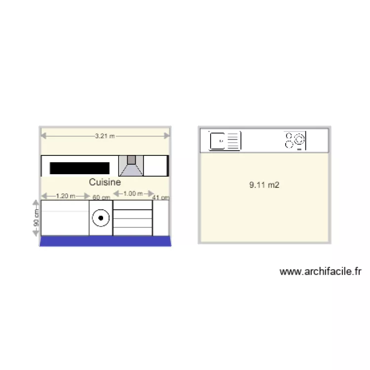 Cuisine BOYER. Plan de 