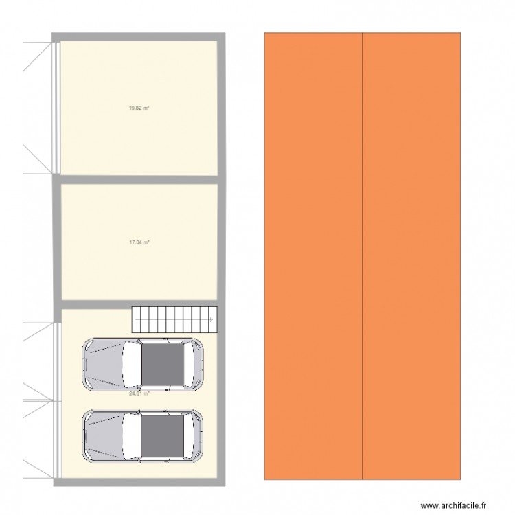garage avec camion etage. Plan de 0 pièce et 0 m2