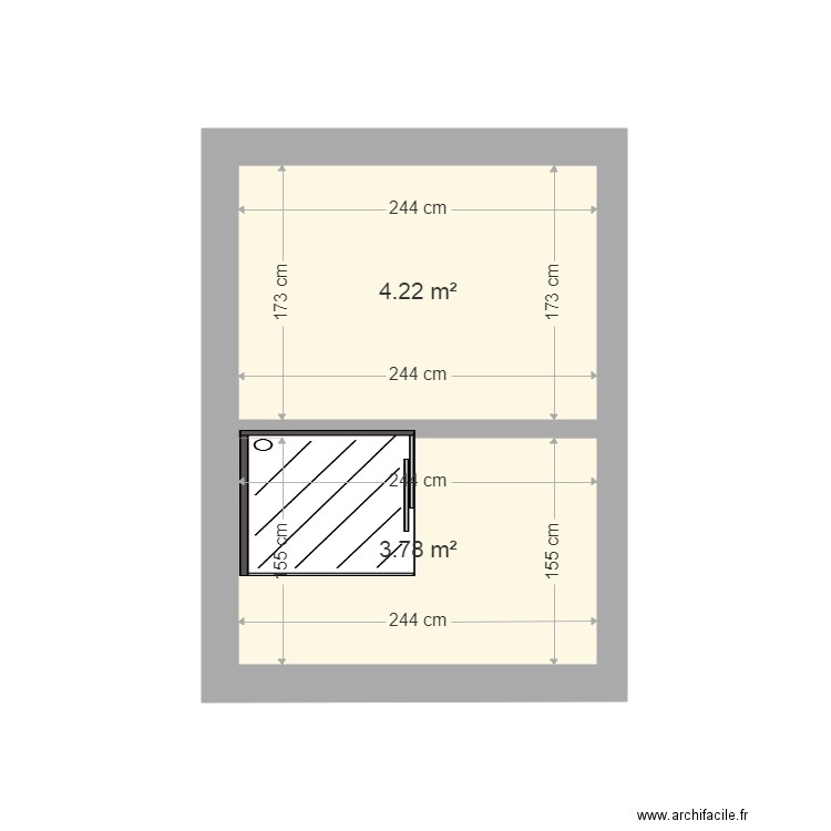 Adrienne Bolland. Plan de 0 pièce et 0 m2