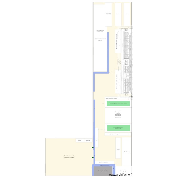 usine. Plan de 0 pièce et 0 m2