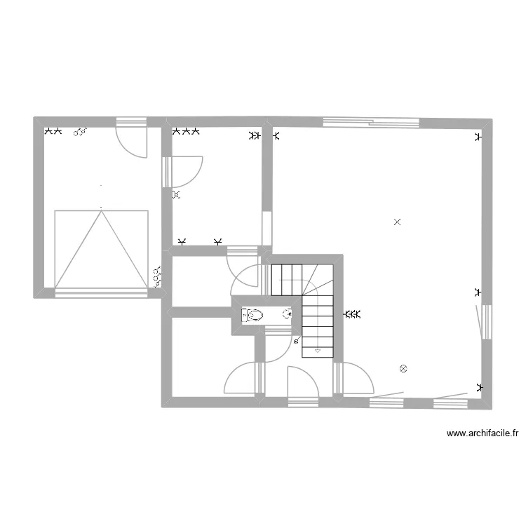 plan_rez_braffe. Plan de 7  et 64 m²