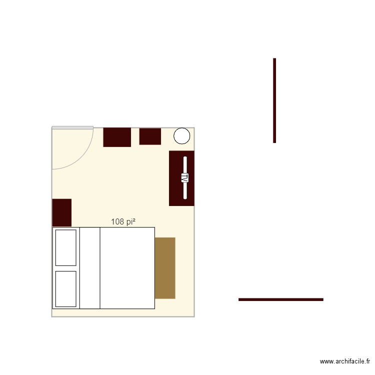 Chambre 4. Plan de 0 pièce et 0 m2