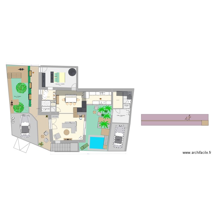 maison nonoemiie. Plan de 34 pièces et 397 m2