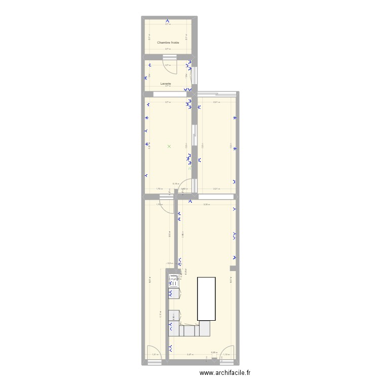 Bailli commerce. Plan de 0 pièce et 0 m2