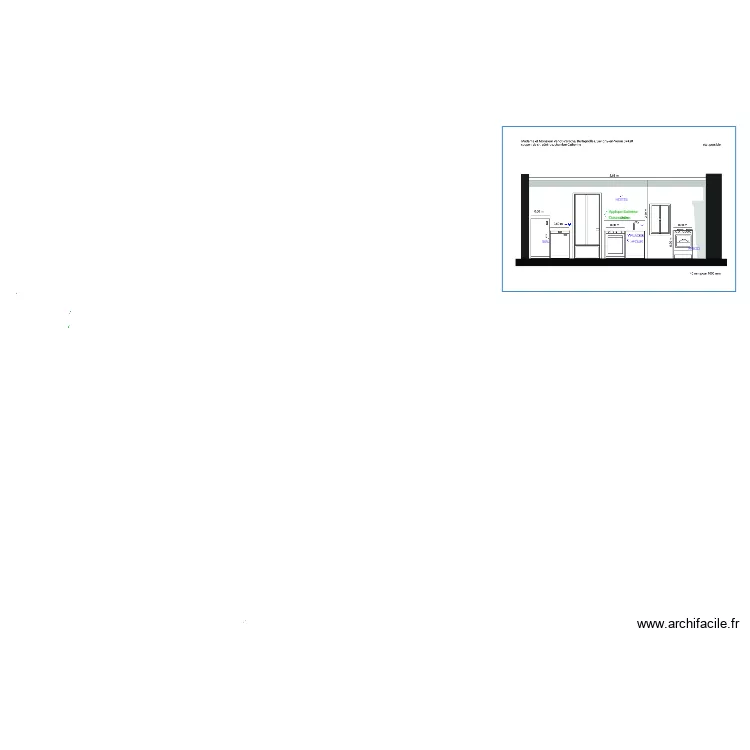 Cuisine - Varache. Plan de 