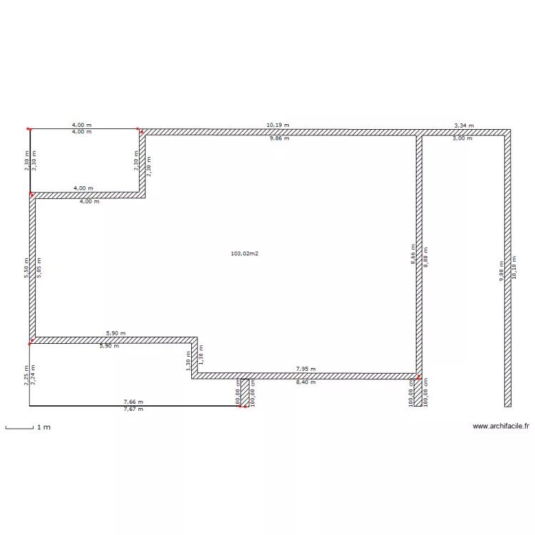 maison. Plan de 