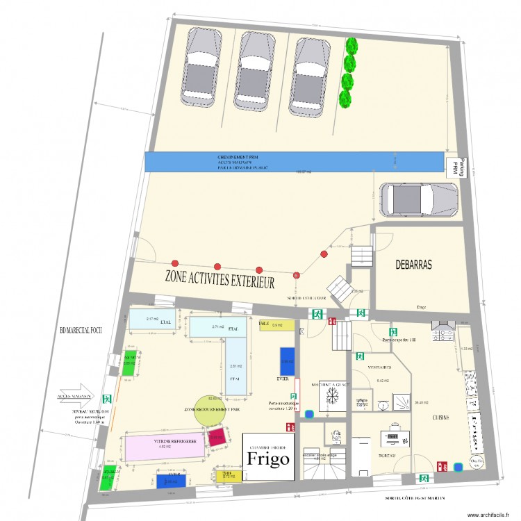 Amenagement magasin 3. Plan de 0 pièce et 0 m2