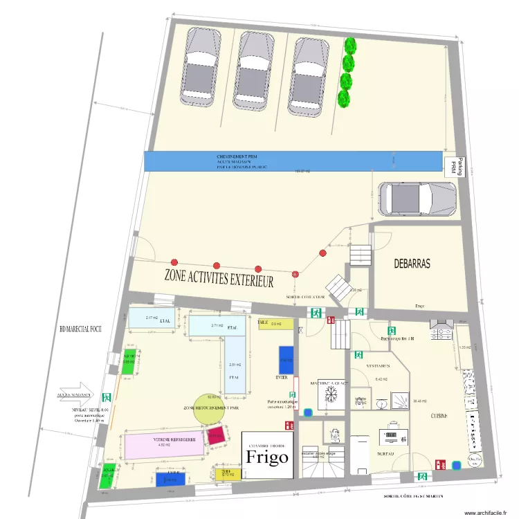 Amenagement magasin 3. Plan de 