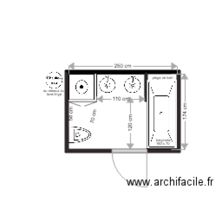 SDB Projet Jean Robert 4. Plan de 0 pièce et 0 m2