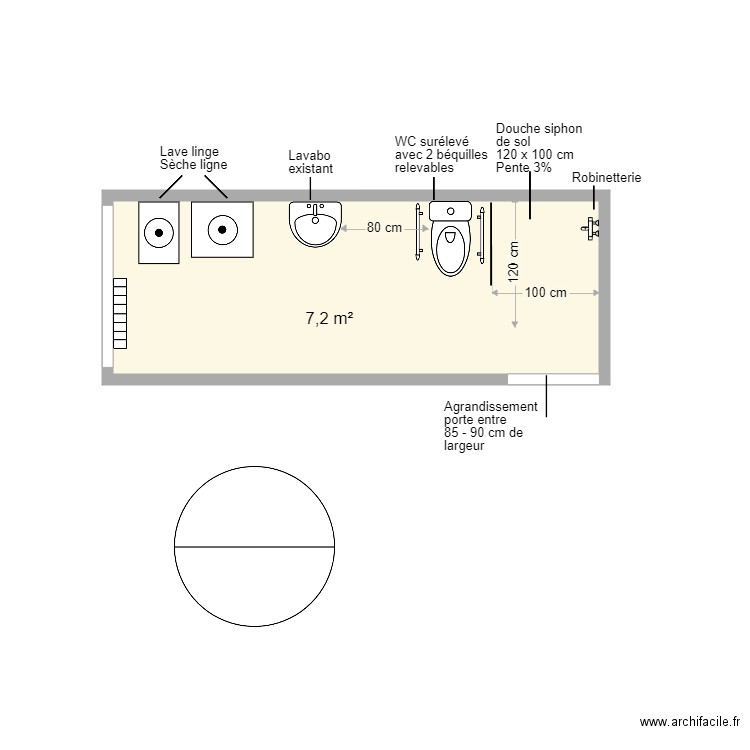 Secret SDB projet FR. Plan de 0 pièce et 0 m2