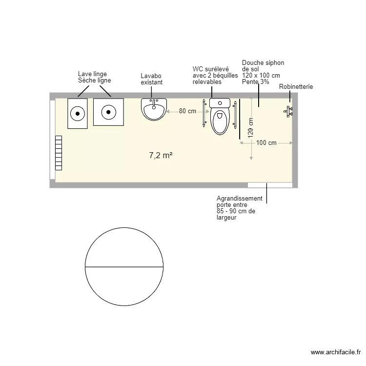 Secret SDB projet FR. Plan de 