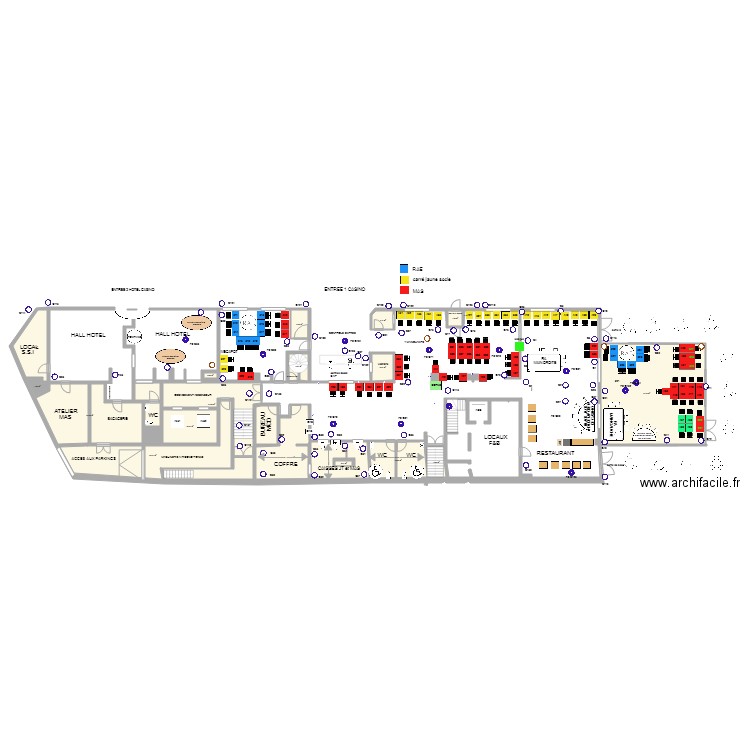 Plan de salle RDC 11 Septembre 2018. Plan de 0 pièce et 0 m2