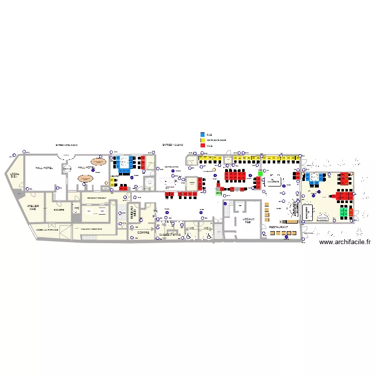 Plan de salle RDC 11 Septembre 2018. Plan de 