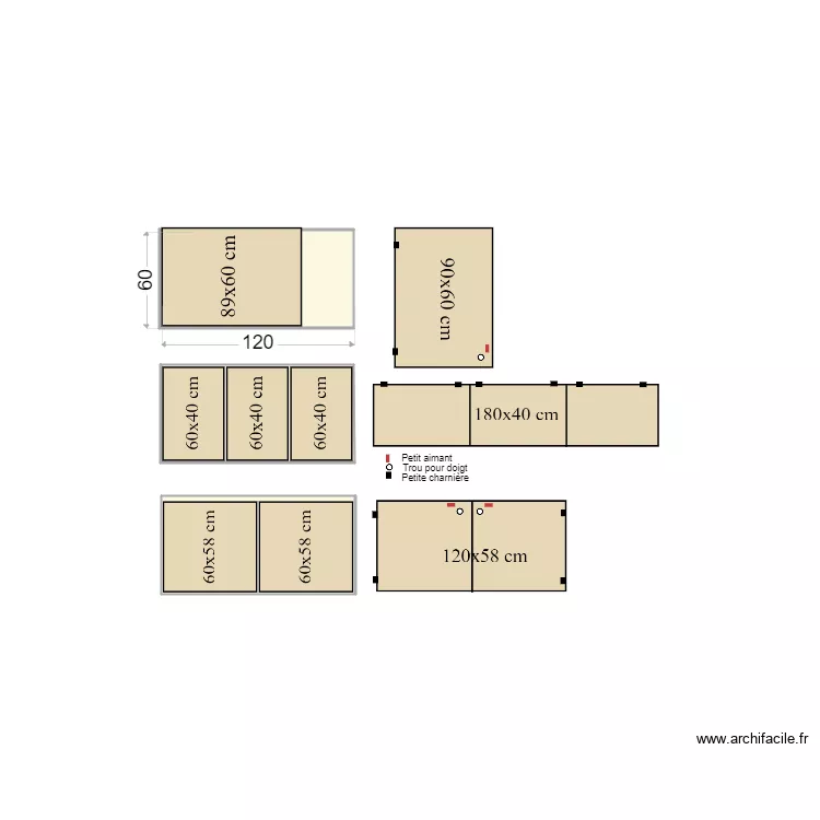 Panneau CC 6mm F. Plan de 