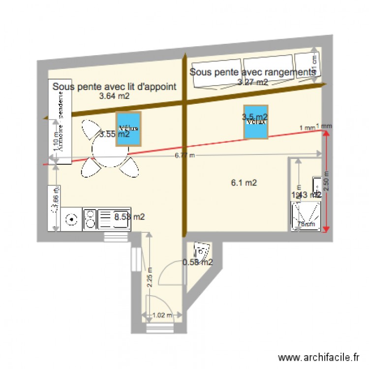 Plan. Plan de 0 pièce et 0 m2
