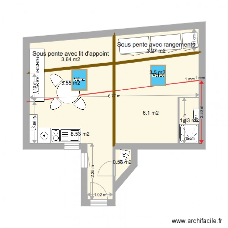 Plan. Plan de 0 pièce et 0 m2