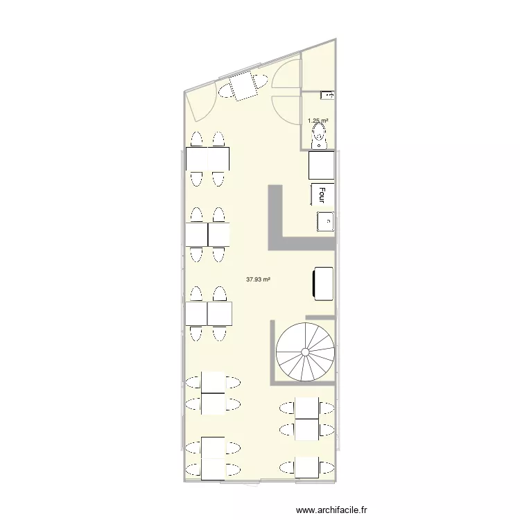 FISH AND CHIPS PORNIC PROJETE. Plan de 