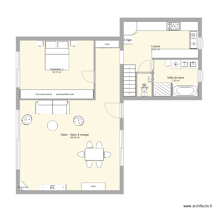 Maison Maman. Plan de 0 pièce et 0 m2