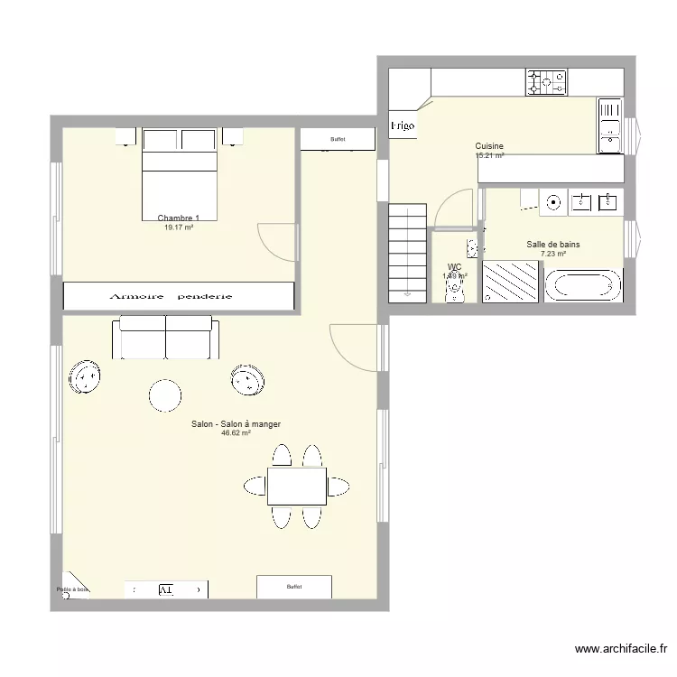 Maison Maman. Plan de 