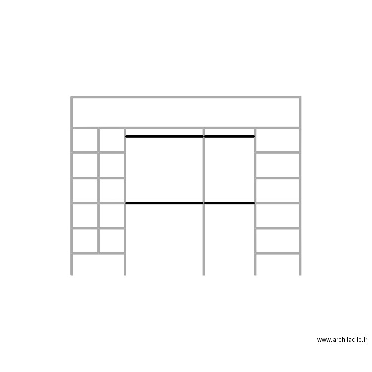 Dressing. Plan de 0 pièce et 0 m2