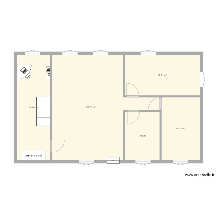 Etage maison RONCHEROLLES. Plan de 0 pièce et 0 m2