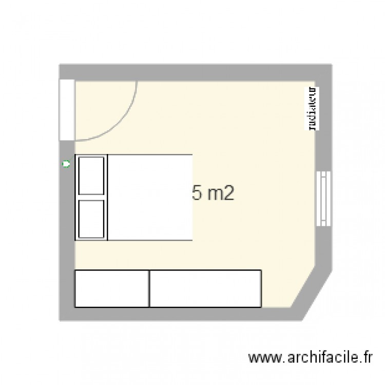 chambre 1 bis. Plan de 0 pièce et 0 m2