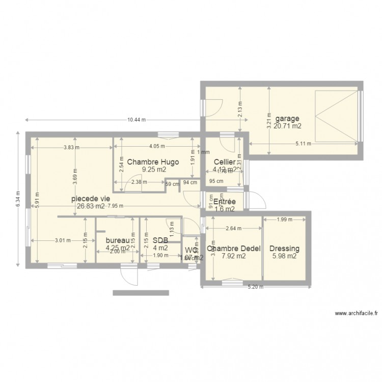 Plan Final pour plombier. Plan de 0 pièce et 0 m2