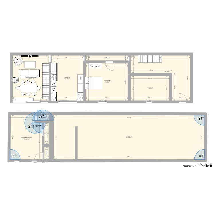 maison rohan. Plan de 10 pièces et 191 m2