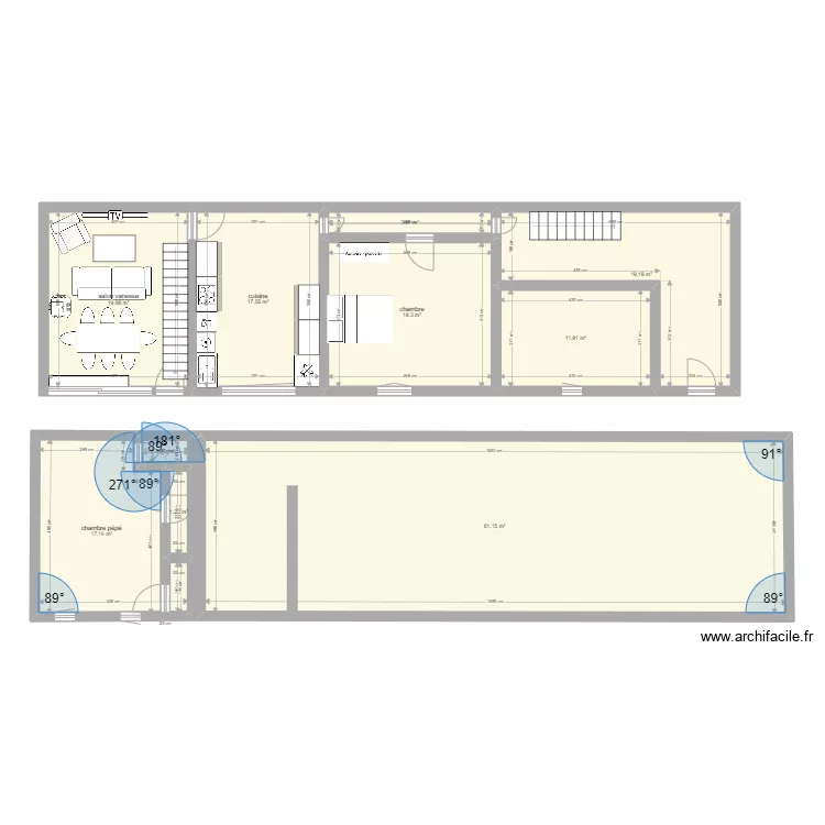 maison rohan. Plan de 