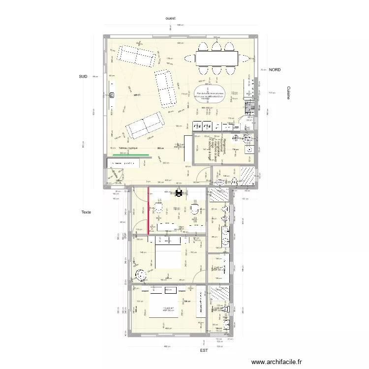 Plan T 135 m2 V3. Plan de Plan T 135 m2 V3. Plan de