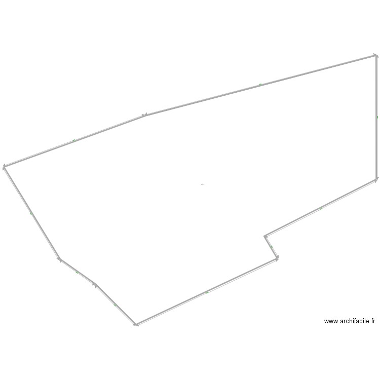 surface terrain. Plan de 1 pièce et -426 m2