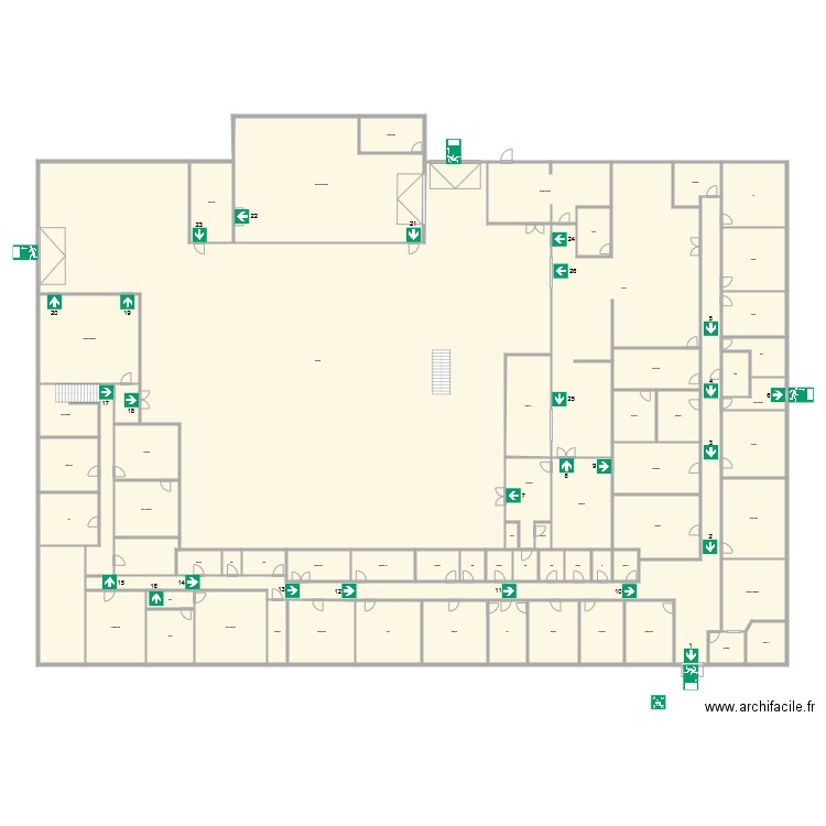 Evacuation BAES. Plan de 0 pièce et 0 m2