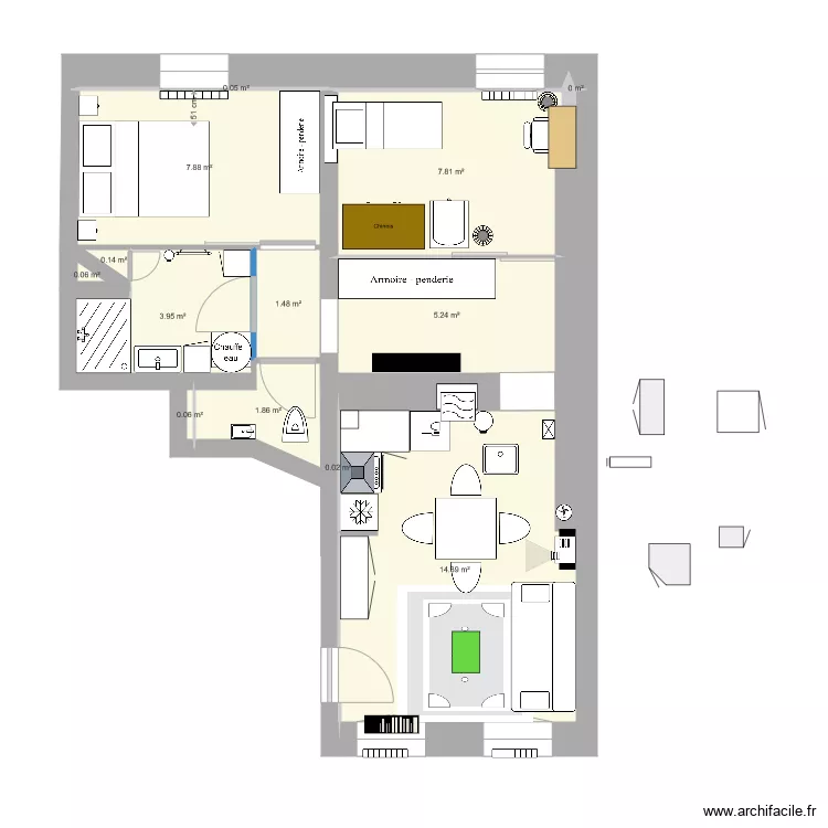 Dames finale alternative. Plan de 