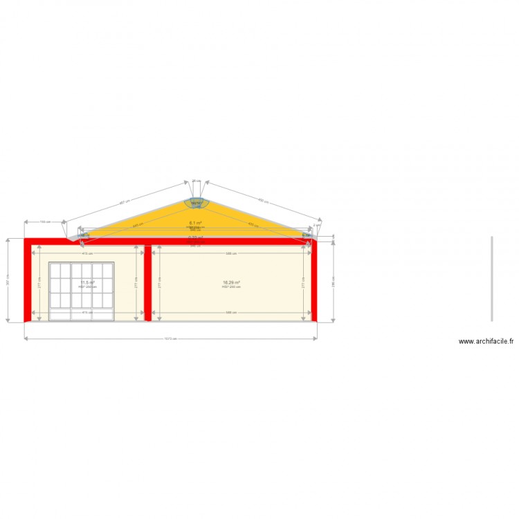 facade E extension. Plan de 0 pièce et 0 m2