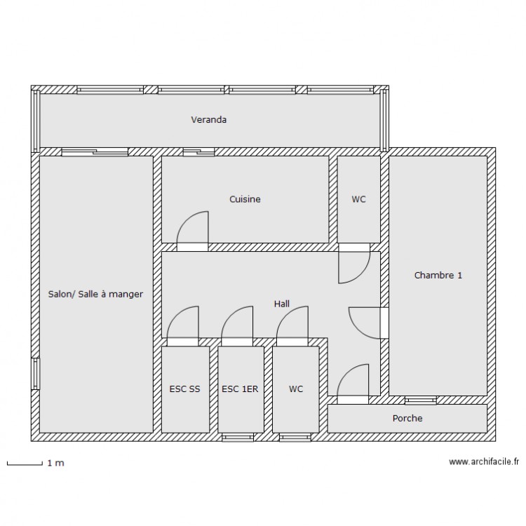 houibi 1er. Plan de 0 pièce et 0 m2