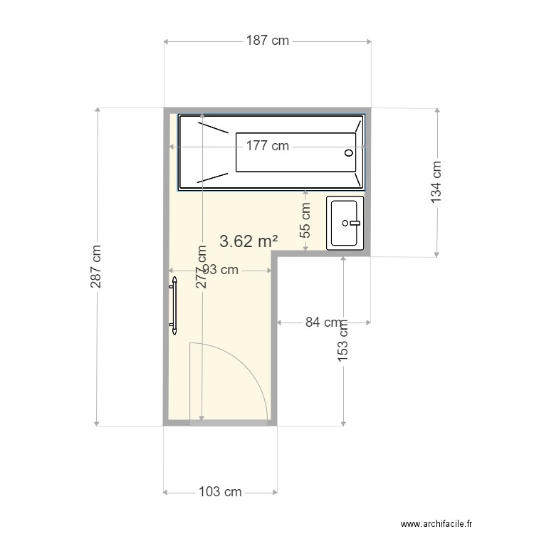 SDB Enfants. Plan de 0 pièce et 0 m2