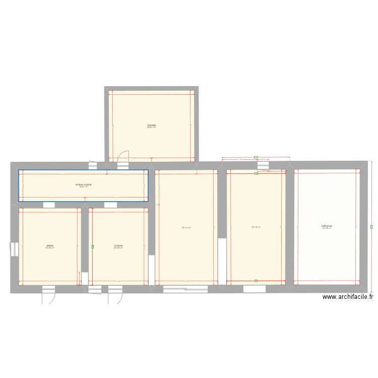 maison. Plan de 12 pièces et 381 m2