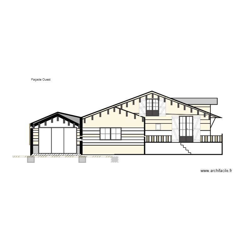 Façades Camprieu. Plan de 0 pièce et 0 m2