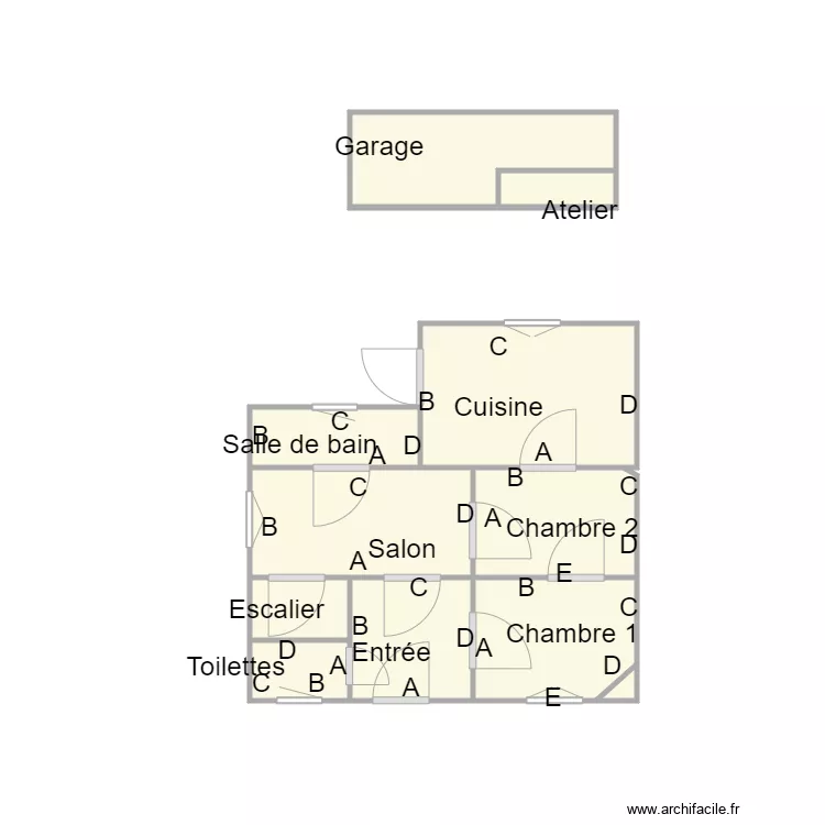 Croquis BOMBEZIN. Plan de 