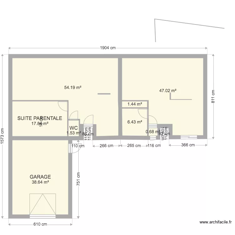 CHRISTIANE 28. Plan de 
