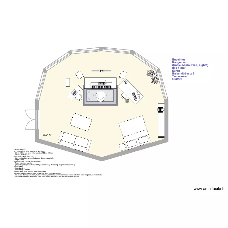 Studio Tonyo. Plan de 