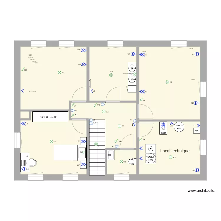 plan ouverture ch&acirc;ssis . Plan de 