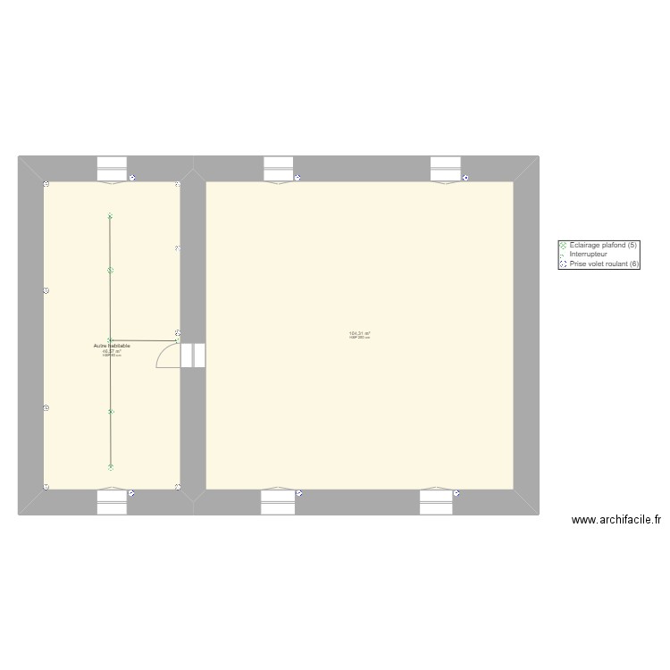 Thomas BELZUNG ETAGE. Plan de 2 pièces et 151 m2