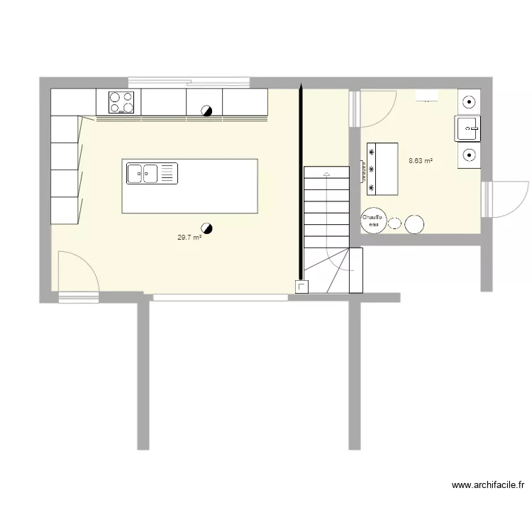 Cuisine Draille 34. Plan de 