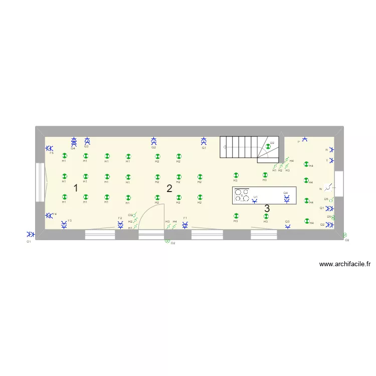 RDC C&eacute;line. Plan de 