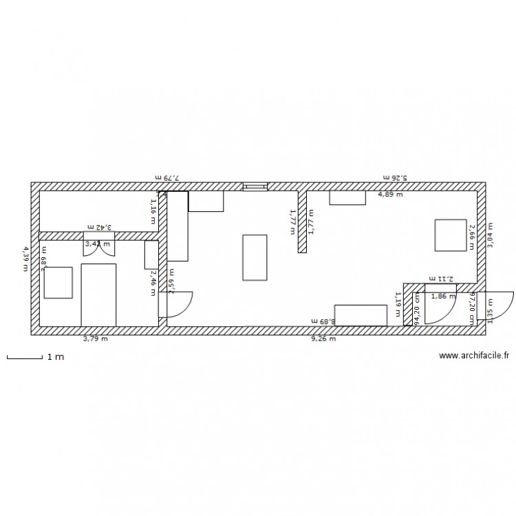 chausséé 3 eme étage. Plan de 0 pièce et 0 m2